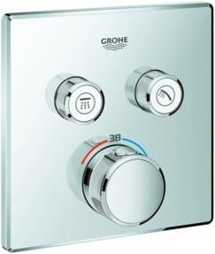 Grohe Fertigset Grohtherm Smartcontrol UP-THM mit 2 Absperrventilen, eckig, Chrom - Bild 1
