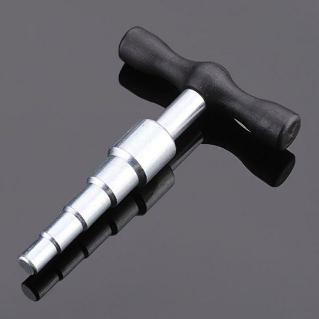 Manueller Rohrexpander mit T-Griff für PVC-Aluminium-Kunststoffrohre, 12–26 mm, Farbe: Silber - Bild 1