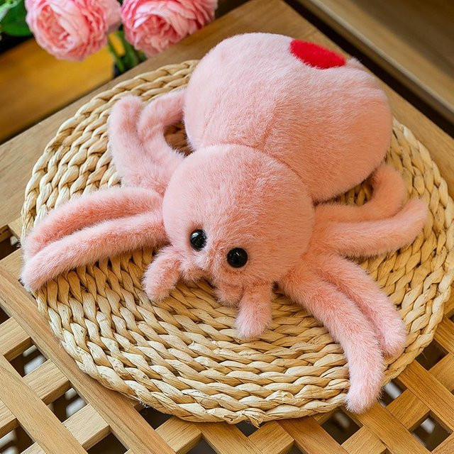 Joyful toys Rotschwanzspinnen-Puppe, Plüschtier, rosa, 25cm - Bild 1