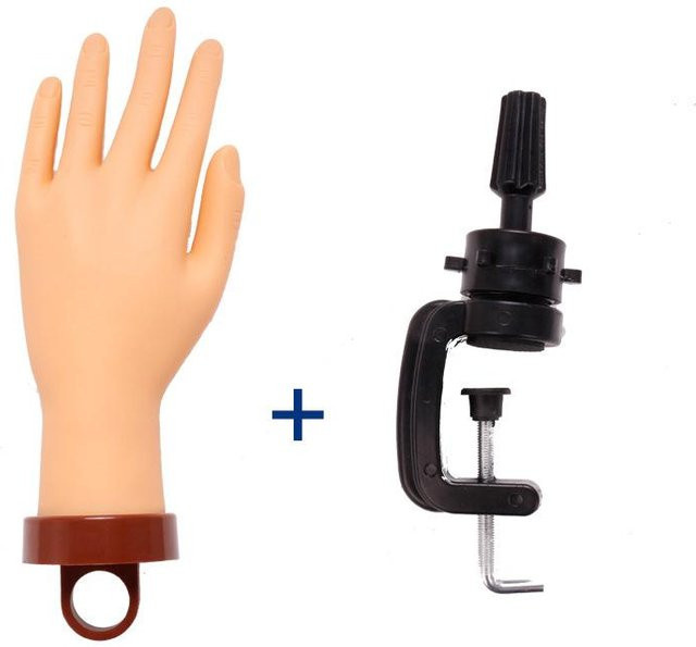 Nagelkunst Übungshand, flexibel und verstellbar, Unisex - Bild 1
