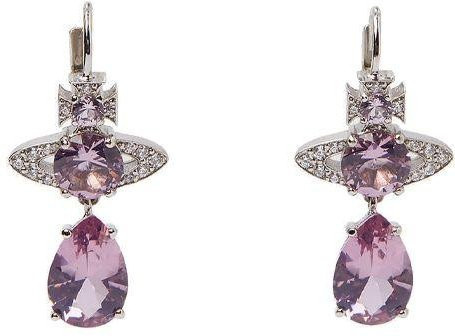 Vivienne Westwood Ohrringe, Kristall, Lila, Damen - Bild 1