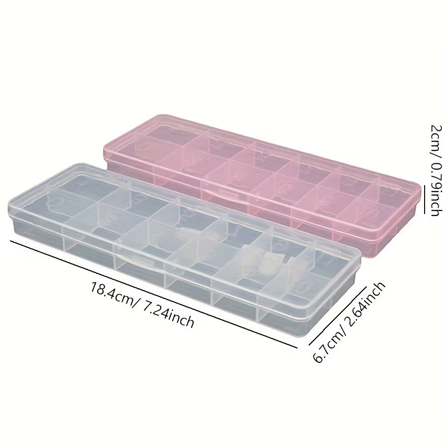 Define Beauty Aufbewahrungsbox aus Kunststoff, 12 Fächer, transparent - Bild 3