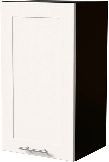 Feldmann-Wohnen Hängeschrank Oslo W2/40 in Schwarz und Weiß Matt mit Soft-Close-Türen, Breite: 40 cm, Tiefe: 32,5 cm, Höhe: 72 cm - Bild 1