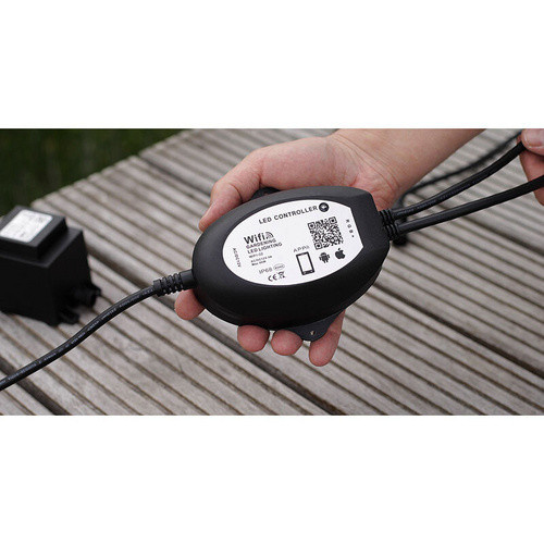 Heissner SMART LIGHT WIFI-RGB-Controller für Teich, Pool und Garten, schwarz, IP68 wasserdicht, kompatibel mit Alexa und Siri - Bild 3
