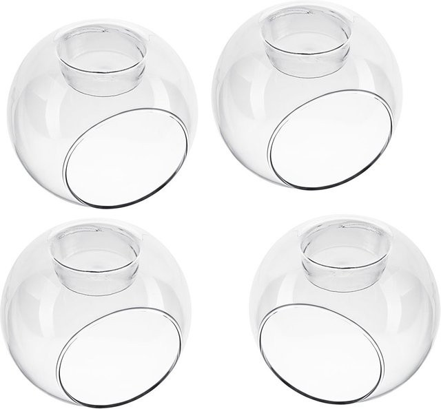 VBS Teelicht-Kugeln aus Glas, 4 Stück, transparent, rund - Bild 1