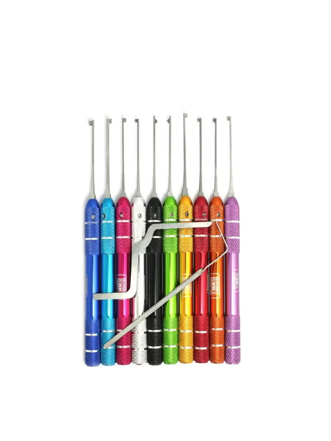 10 Stück runde Aluminiumgriffe in Multicolour für professionelle Schlosserarbeiten - Bild 2