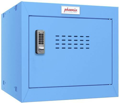 Phoenix CL0344BBE Würfel Schließfach Klein Blau mit elektrischem Schloss B/H/T: 40 x 36,5 x 40 cm - Bild 1