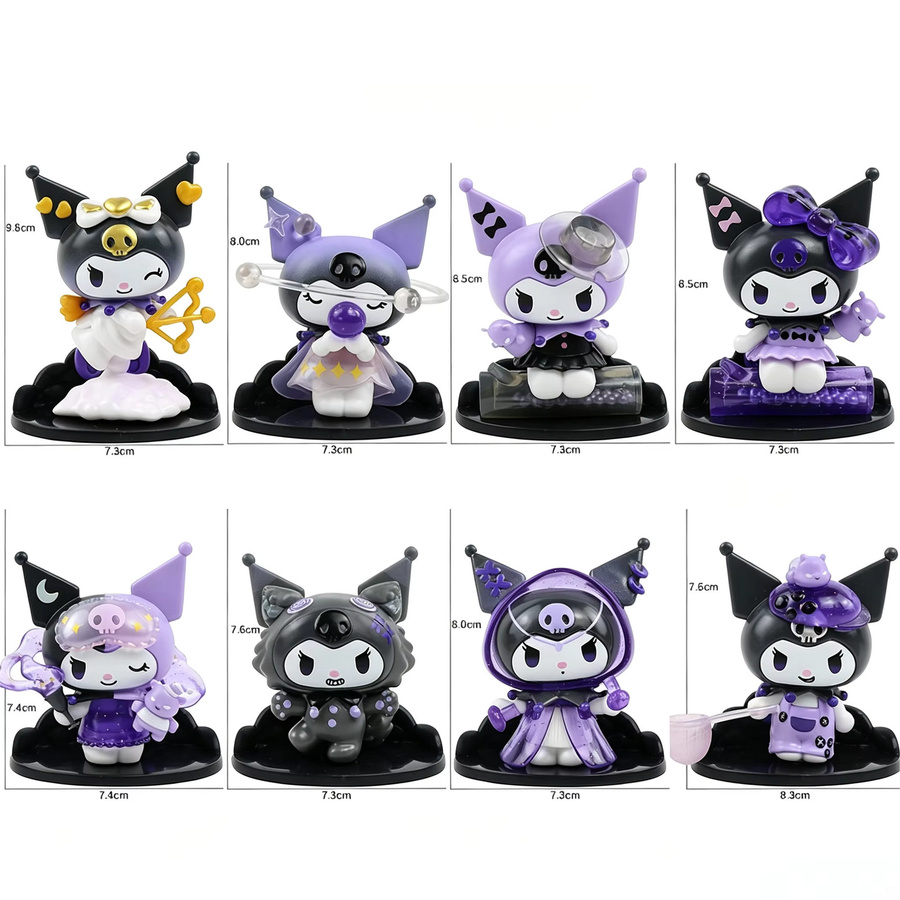 Sanrio Kuromi Glücks- und Wahrsage-Blindbox, PVC-Puppe, 6-teiliges Set - Bild 2