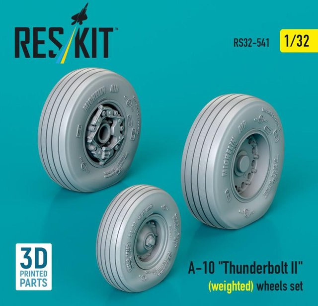 ResKit Models A-10 Thunderbolt II Wheels set, 3D Printed - Bild 1
