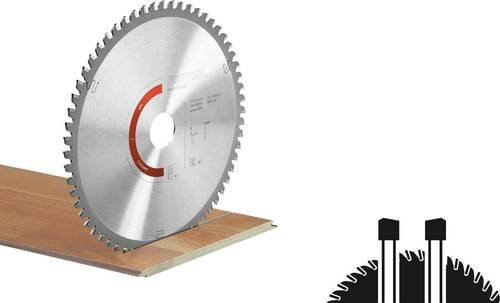 Festool Spezial-Kreissägeblatt für Holz, Kunststoff und Metall, Durchmesser: 216 mm, Bohrung: 30 mm, Zähneanzahl: 60, Farbe: Rot/Silber - Bild 1