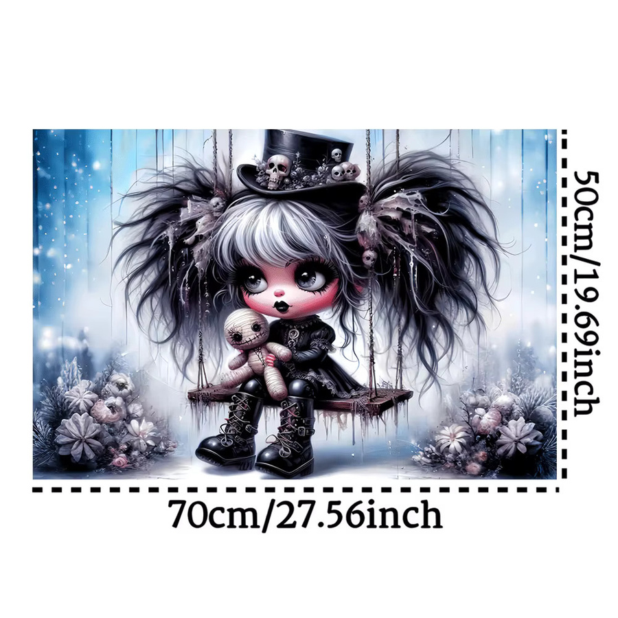 AZNM Gothic Swinging Girl Puzzle, 1.000 Teile - Bild 3