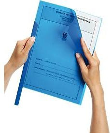 Durable Klemmschienenhülle aus Polypropylen, 220 my, 50 Stück, blau - Bild 1