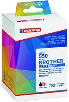 edding Tintenpatronen Set kompatibel mit Brother LC-223 in Schwarz, Cyan, Magenta und Gelb - Bild 1