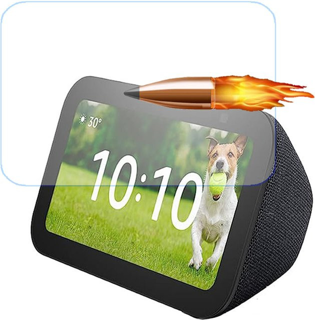 Displayschutzfolie aus gehärtetem Glas für Amazon Echo Show 5, 8 und 10 in Transparent - Bild 1