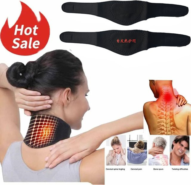 eelhoe Magnetische Therapie Halsband mit Turmalin, Schwarz, Unisex - Bild 1
