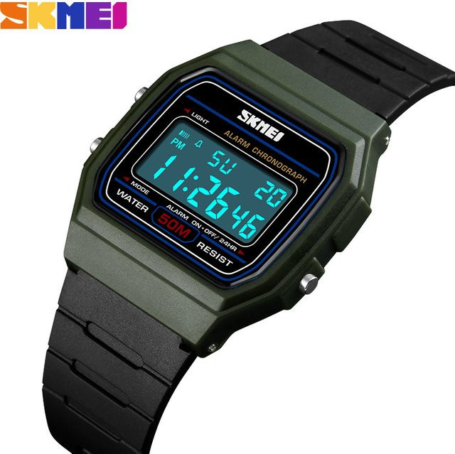 Skmei Digitaluhr, Kunststoff, Schwarz, Damen - Bild 1