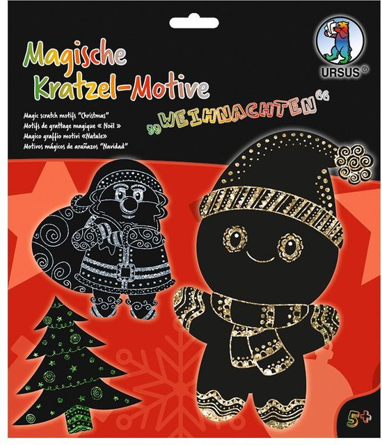 URSUS Magische Kratzel-Motive Weihnachten Set - Bild 1