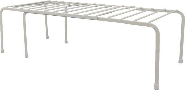 2er-Set OutsideWorld Schrankregal aus Metall in Weiß, stehend und abnehmbar mit Rostschutz - Bild 1