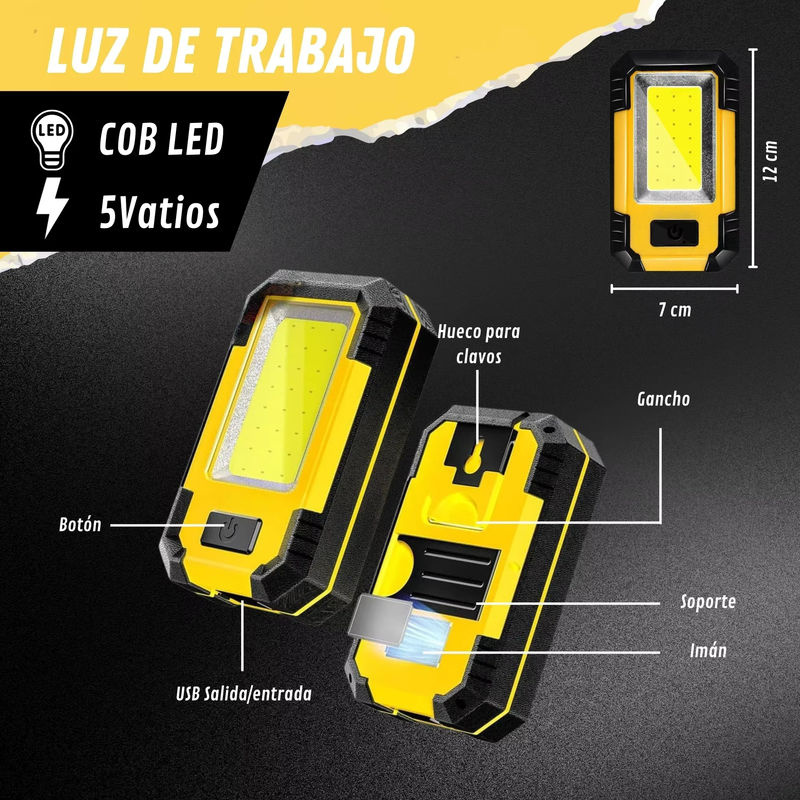 Heinast LED Taschenlampe wiederaufladbar in Schwarz für Camping und Arbeit - Bild 6