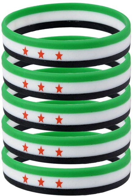 genenic Armband Silikon, Syrien Flagge, Bunt, Unisex - Bild 1