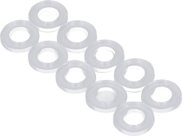 10er Set Soda-Maschinen-Adapter Unterlegscheiben und Silikon O-Ringe für CO2 Schnellkonverter in Weiß und Transparent - Bild 1