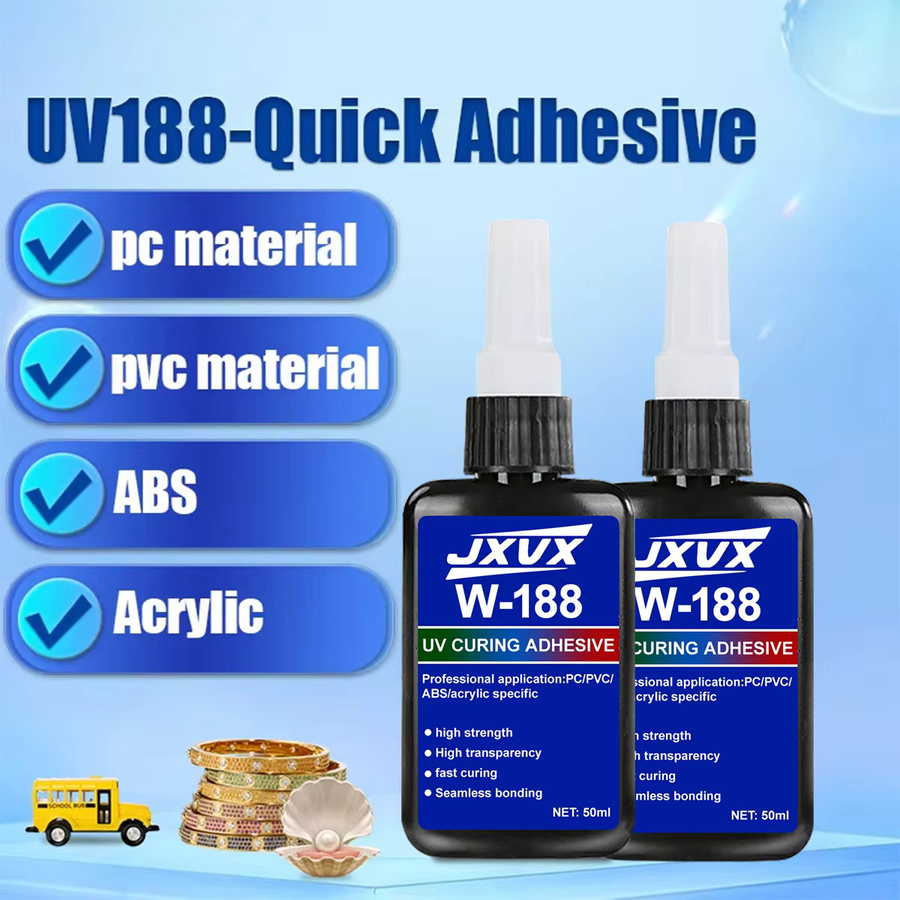 YZAN UV-Kleber hochtransparent und hochfest, 50 g Harzkleber für Metall, Glas und Kunststoff - Bild 5