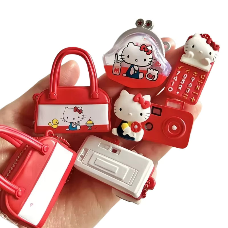 Sanrio Rote KT-Katze Blind Box, Einzelfigur, Rot, Kunststoff - Bild 4