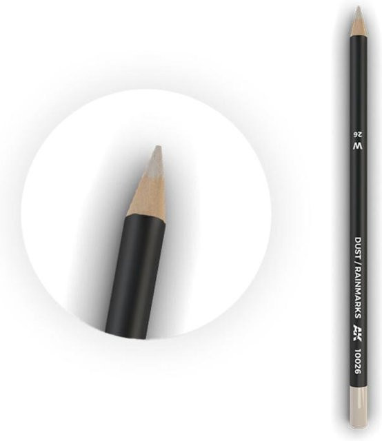 AK Interactive Watercolor Pencil Dust-Rainmarks in Schwarz - Bild 1