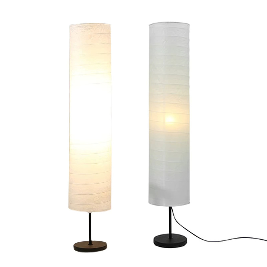 VGEBY Reispapier Lampenschirm in Weiß für Stehlampen, Zylinderform, Höhe: 94 cm - Bild 2