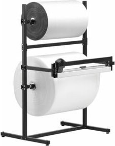 Rocholz Schneidständer SYSTEM 2000 für 2 Rollen, Schwarz, H x B x T: 166,5 x 85,0 x 217,0 cm - Bild 1