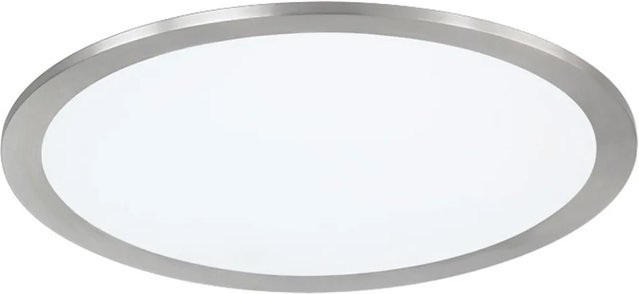 Trio Smart LED Deckenleuchte Griffin Nickel matt rund mit Fernbedienung und WiZ, B/T/H: 300 x 300 x 50 cm - Bild 1