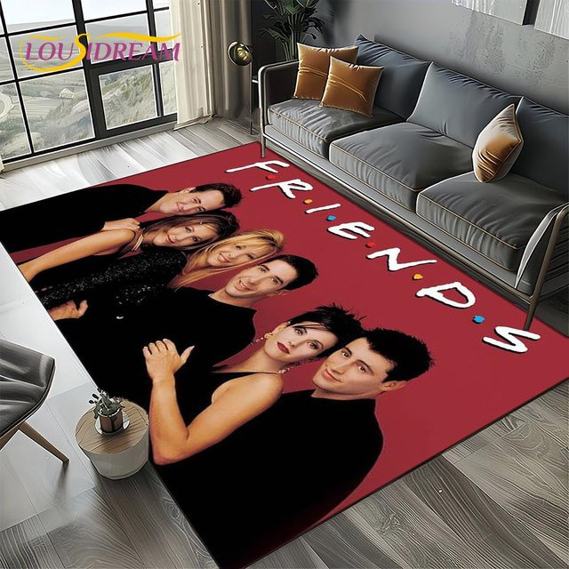 Central Perk Friends TV-Show Teppich, rutschfeste und waschbare Bodenmatte aus Polyester, Mehrfarbig, B: 60 cm, T: 40 cm - Bild 1
