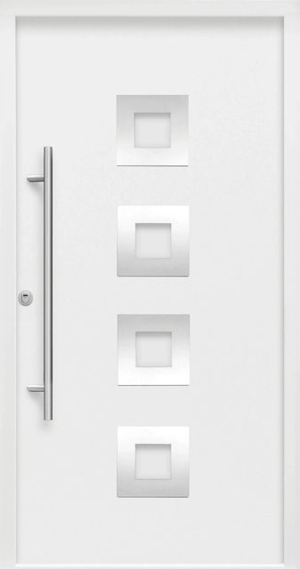 Splendoor Sicherheits-Haustür ThermoSpace Prime Wien RC2 mit Glaseinsatz Weiß B: 100 cm, H: 210 cm, Anschlag Links - Bild 1