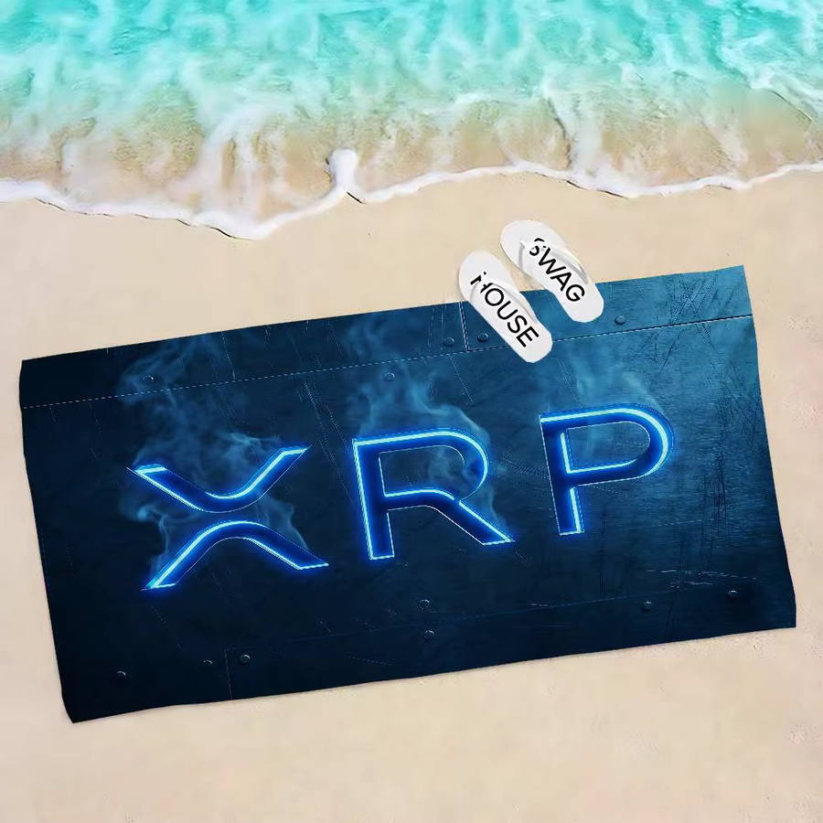 Potdemiel Xrp Ripple Anime Strandhandtuch für Kinder in Blau aus Baumwolle - Bild 2