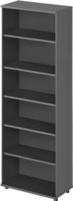 Schäfer Shop Genius Regal TETRIS WOOD in Graphit mit 6 Fachböden, B: 80 cm, H: 227 cm, T: 42,1 cm - Bild 1