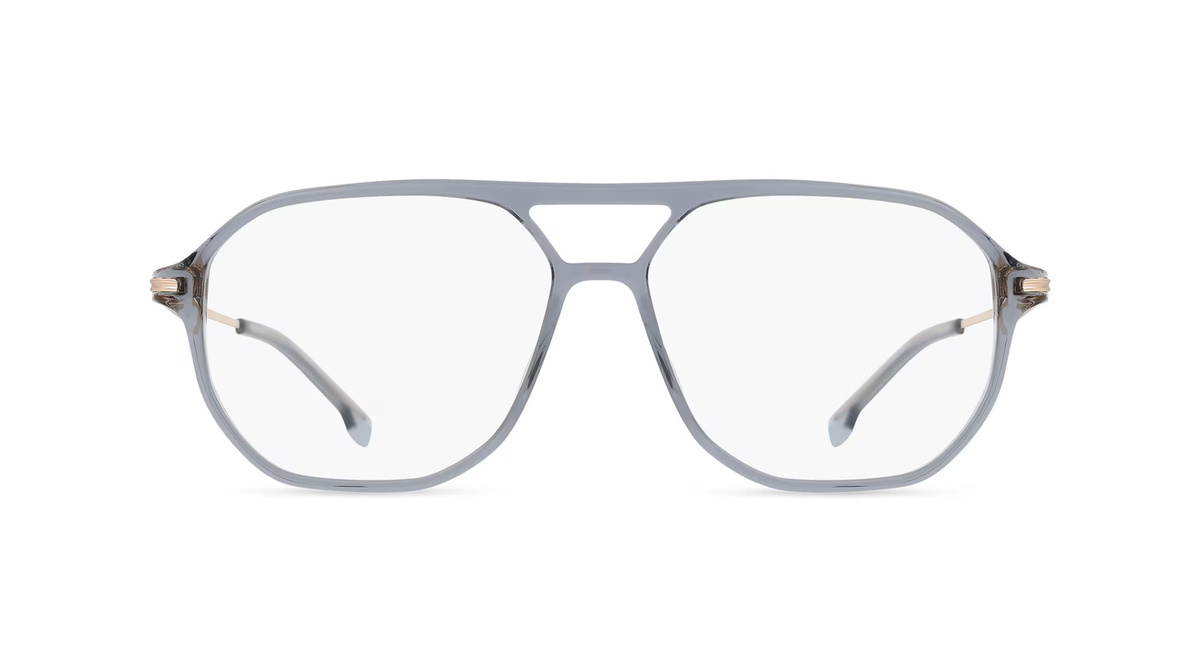 BOSS 1890 Korrektionsbrille, Herren, Vollrand, Geometrisch, Bio-Acetat, grau - Bild 1