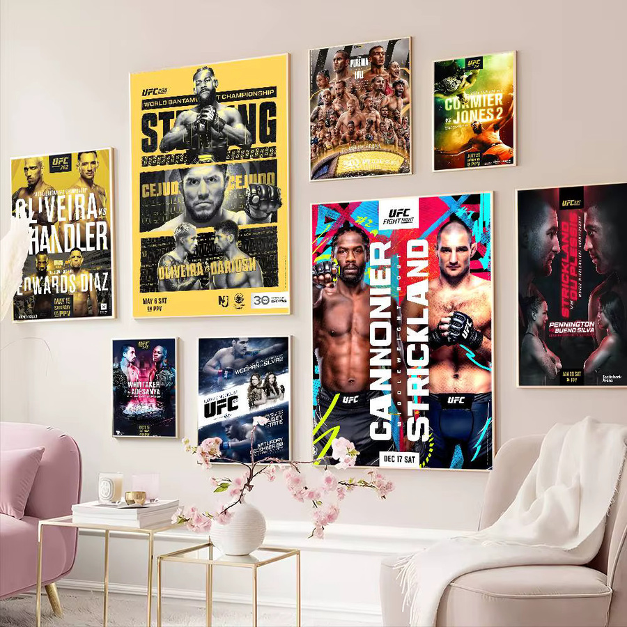 UFC Ultimate Fighting Championship klassisches Vintage-Poster als wasserfester Aufkleber in Mehrfarben für deine Wanddekoration - Bild 2