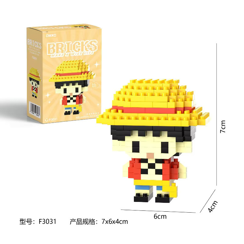 Bandai One Piece Montage-Set, Mini-Bausteine Figuren, ab 6 Jahren - Bild 2