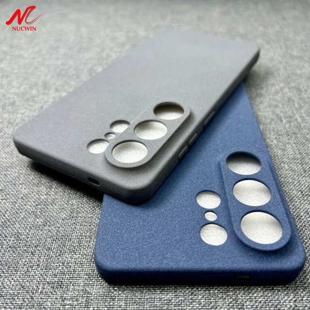 NUCWIN Handyhülle aus weichem TPU im Sandstein-Design für Samsung Galaxy S26 Ultra, S25, S23 Ultra, S22, S21 FE und A56, Schwarz - Bild 1