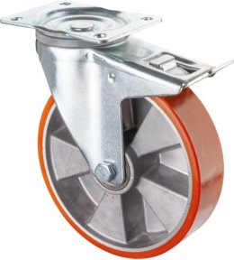 BS Rollen Transportrolle LM420.B90.200 aus Aluminium in Orange - Bild 1