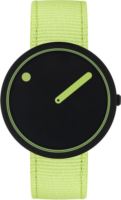 Picto Armbanduhr, Quarz, Kunststoff, 40 mm, Unisex, Schwarz, 5 ATM - Bild 1