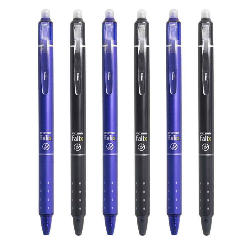 12 Stück löschbare Gelstifte mit 0,5 mm Spitze in Schwarz und Blau inklusive Nachfüllstäben - Bild 5