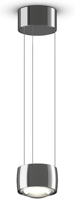 Occhio Sento sospeso up LED-Pendelleuchte in Chrom mit Glas-Linse, dimmbar und höhenverstellbar, 3000K - Bild 1