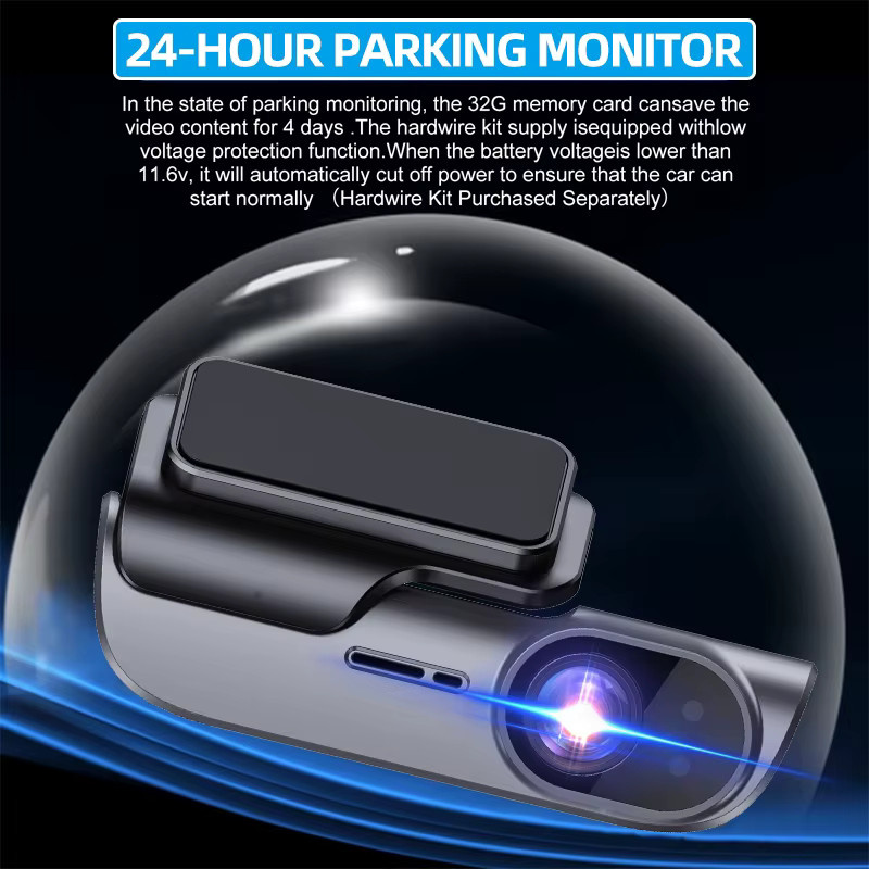ACCEO 4K Auto-Dashcam mit GPS, WiFi und Nachtsicht für die Frontaufnahme inklusive 24-Stunden-Parkmodus und App-Unterstützung - Bild 5