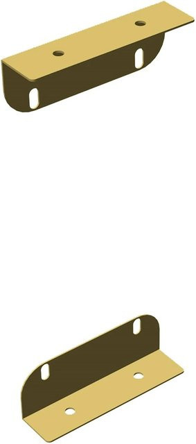 FN Neuhofer Metallwinkel Para-fix aus Stahl in Beige, B/T/H: 19,3 x 9,5 x 3,5 cm - Bild 1