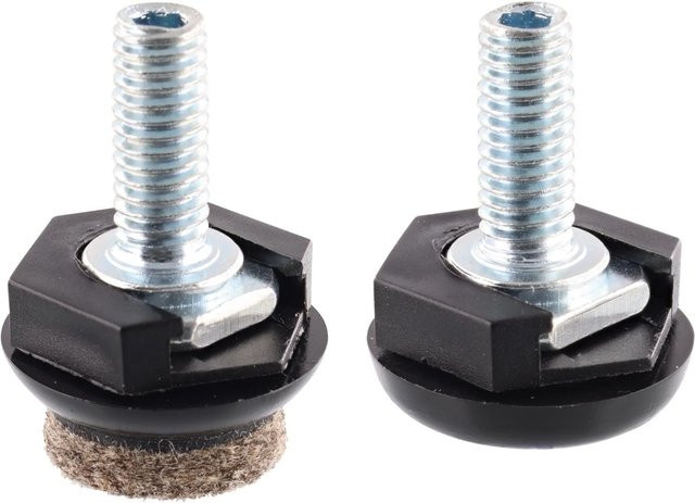 Wagner Verstellfuß Justus Slim QuickClick mit Gleiteinsätzen, 4er Set, Schwarz, Höhe: 2,2 cm - Bild 1