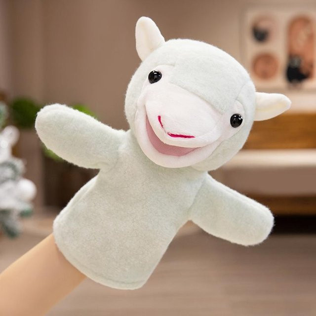 Yiran toy Kawaii Cartoon Ziege Schaf Alpaka Handpuppen, Plüsch, 25cm - Bild 1