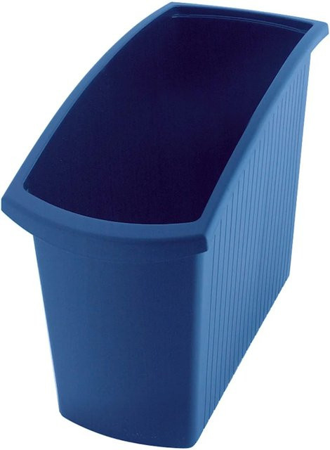 PROREGAL Rechteckiger Kunststoff Papierkorb Blau, H x B x T: 45 x 34,5 x 19,4 cm - Bild 1