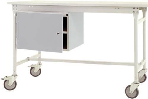 Manuflex Mobiler Gehäuse-Unterbau ZB4734.9006 in Alusilber, 1 Tür und Einlegeboden - Bild 1