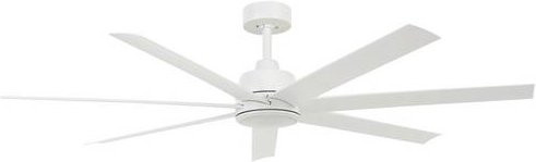 Lucci AIR Atlanta Deckenventilator mit LED-Beleuchtung und Fernbedienung, Weiß, Durchmesser: 142 cm, Höhe: 35 cm - Bild 1